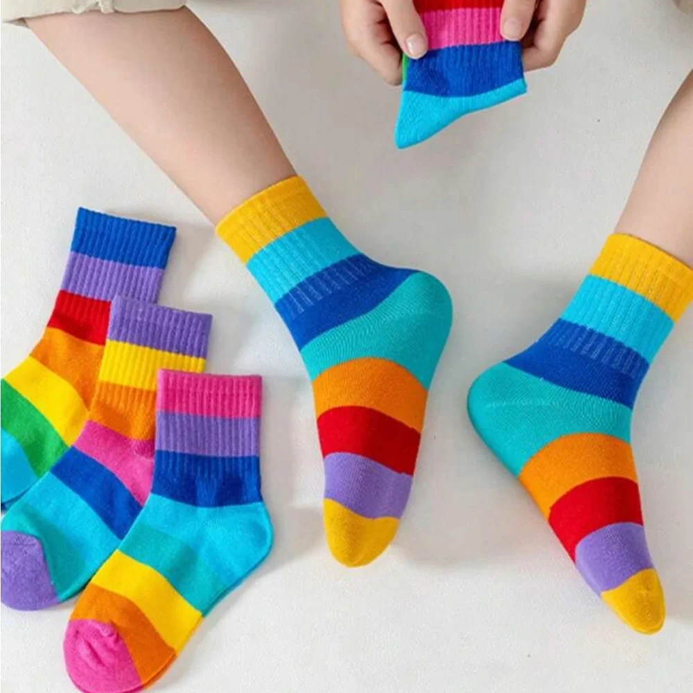 Colorful Striped Socks (5 pairs)